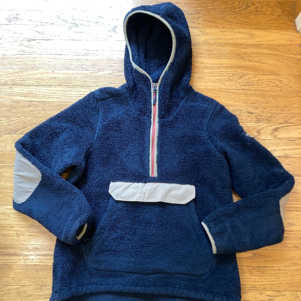 The North Face Campshire fleece pullover hoodie - kangaroo pocket - navy blue